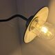 Antique wall light – Swan neck – Green enamelled sheet metal