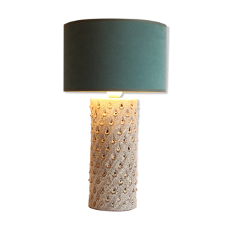 Fratelli Fianciullacci teardrop pattern cylinder table lamp, Italy, 1960s