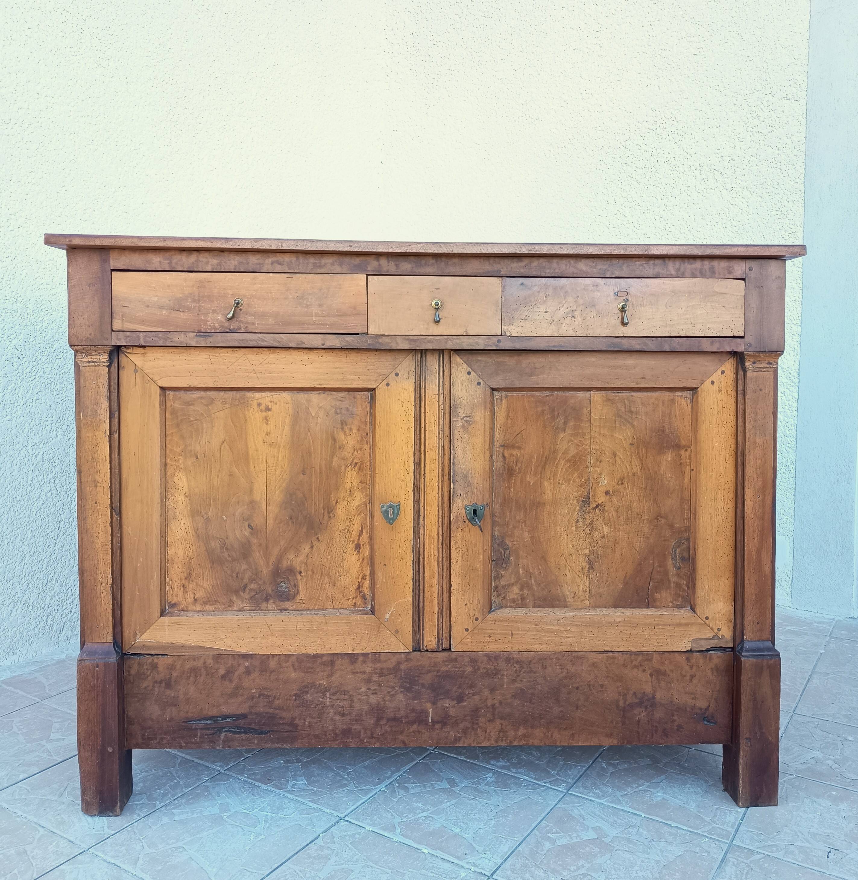 Empire-style buffet in cherry wood