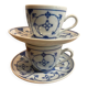 2 tasses et sous tasses vintage