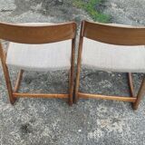 6 vintage Baumann sleigh chairs