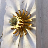 Sconce golden sun leaf
