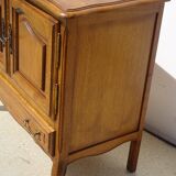 Oak sideboard with swivel screen tray