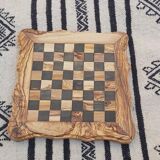 Small wooden chess game 8.5 "with 32 handcrafted pieces
