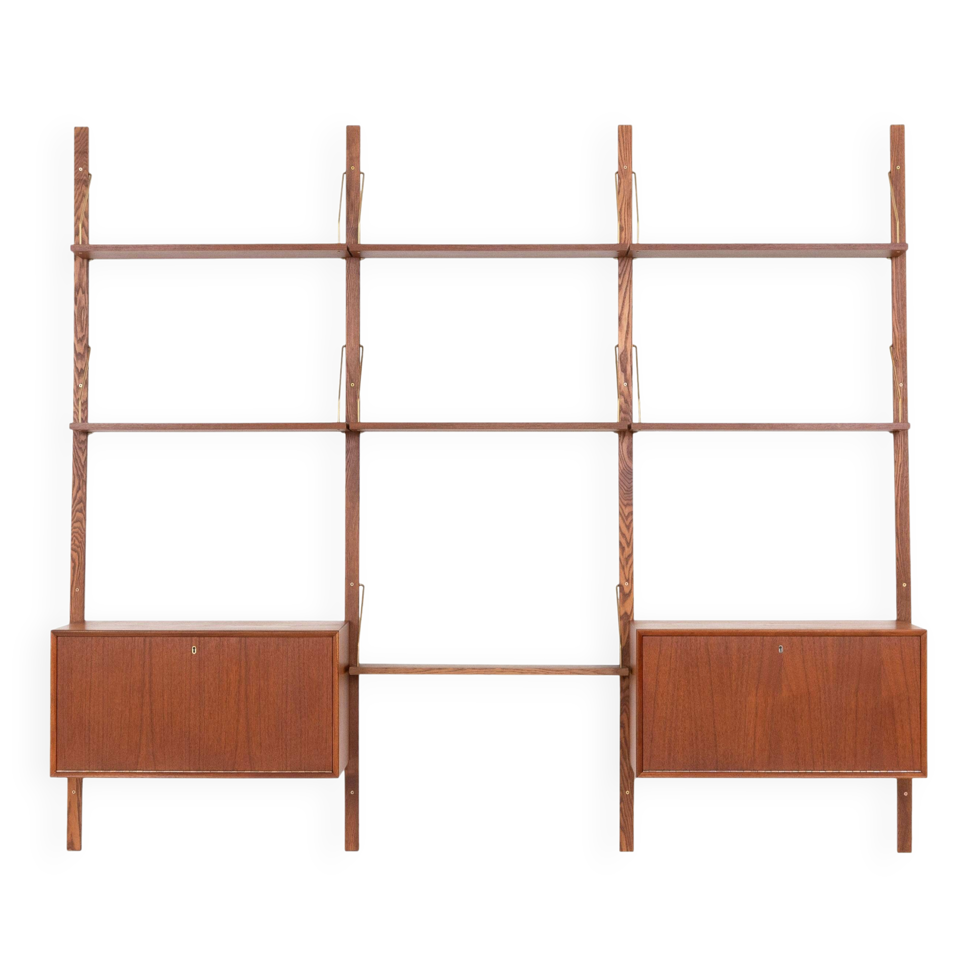 Étagère modulaire en teck, design danois, années 1960, fabriquée au Danemark