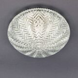 Pair of Geometric Glass Ceiling Lights from Limburg, Germany, 1970s