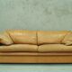 Swedish aniline leather sofa from IRE AB Skillingaryd Mobel, 1970s