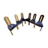 6 vintage brutality chairs