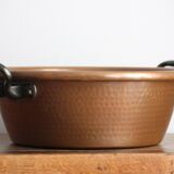 Hammered copper basin