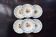 6 vintage Sarreguemines "Claude" deep plates - Earthenware with floral decoration