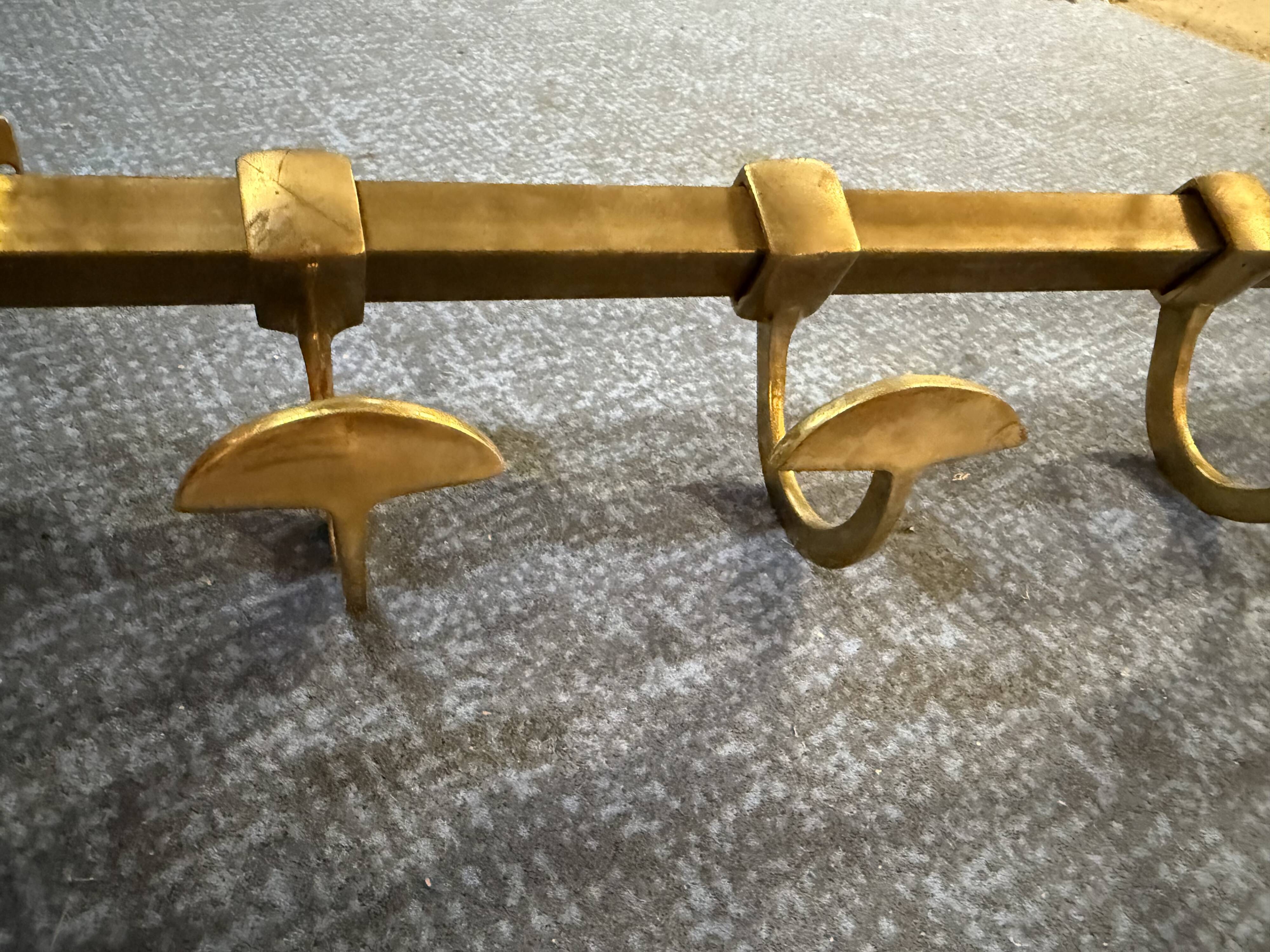 Brass train shelf