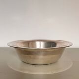Large bowl, salad bowl, Bouillet Bourdelle cup in silver metal