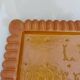 Decorative serving tray in resin, 1960s