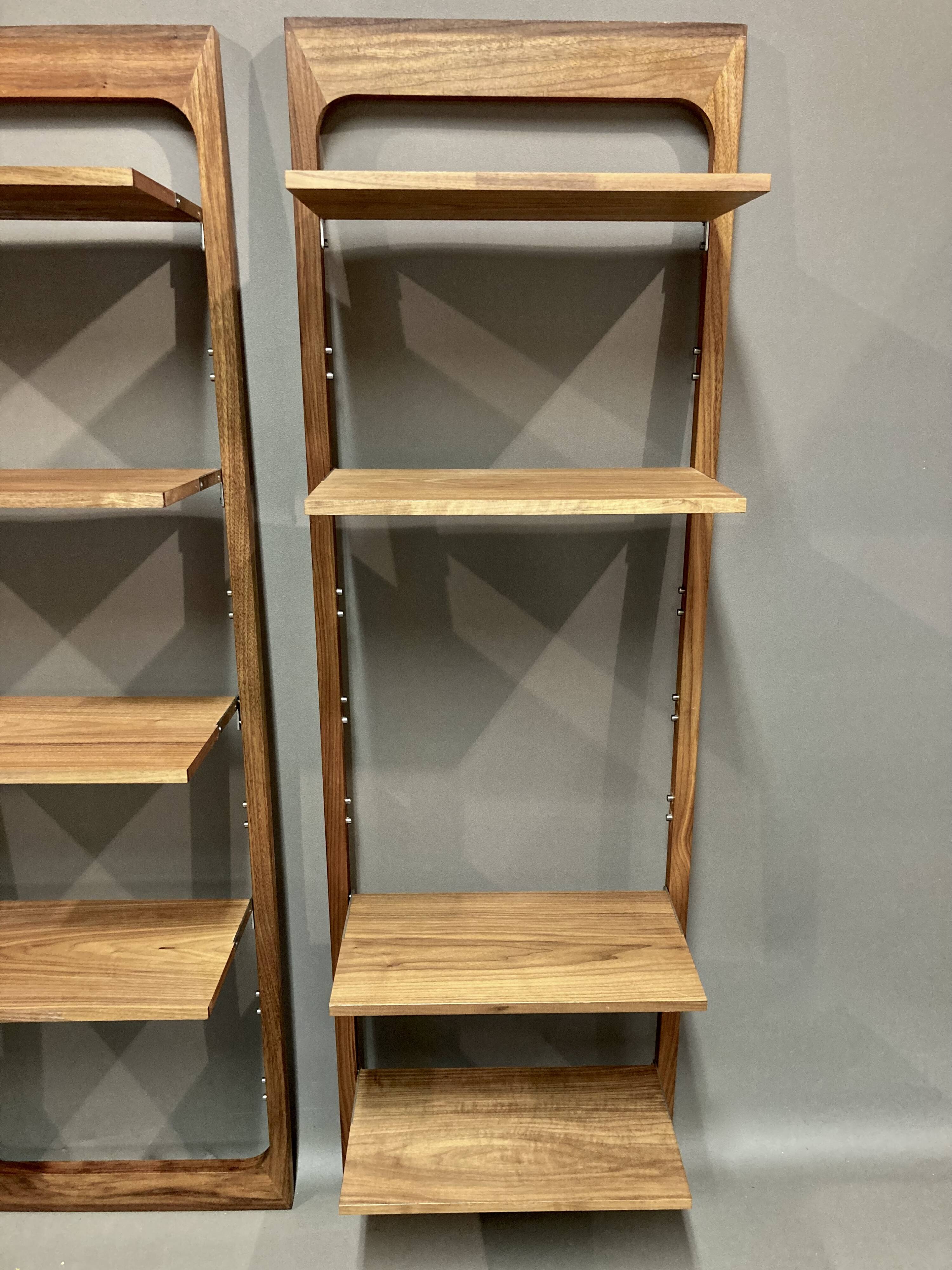 Set of three modular Scandinavian design shelves 1960.