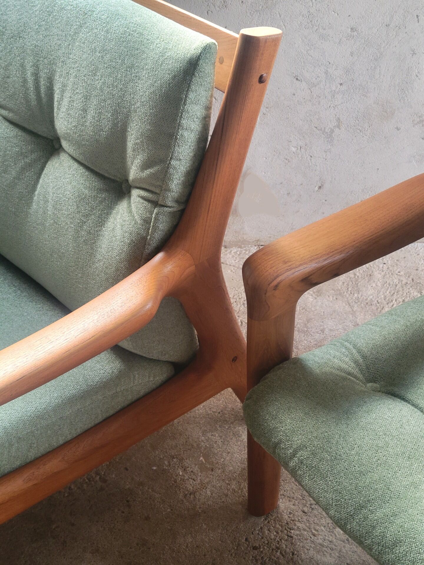 Set of 2 Georg Thams armchairs for Vejen Polstermøbelfabrik in teak, Denmark 1960