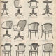 Set of three chairs model no.13 by Thonet 1920