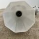 Art Deco wall light in ceramic and opaline.