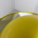 Lampe de sol en pot de fleurs jaune Cosack des années 1960-70.