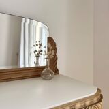 Art Deco oak sideboard with mirror (removable)