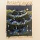 Vintage Handwoven Tapestry Village Scene Under the Full Moon