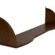 Vintage wooden wall shelve rack bookshelf in oak wood minimalist