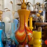 Glass paste vase 70s