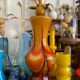 Vase en pâte de verre années 70