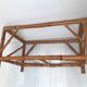 Vintage coffee table in real bamboo and glass 60/70