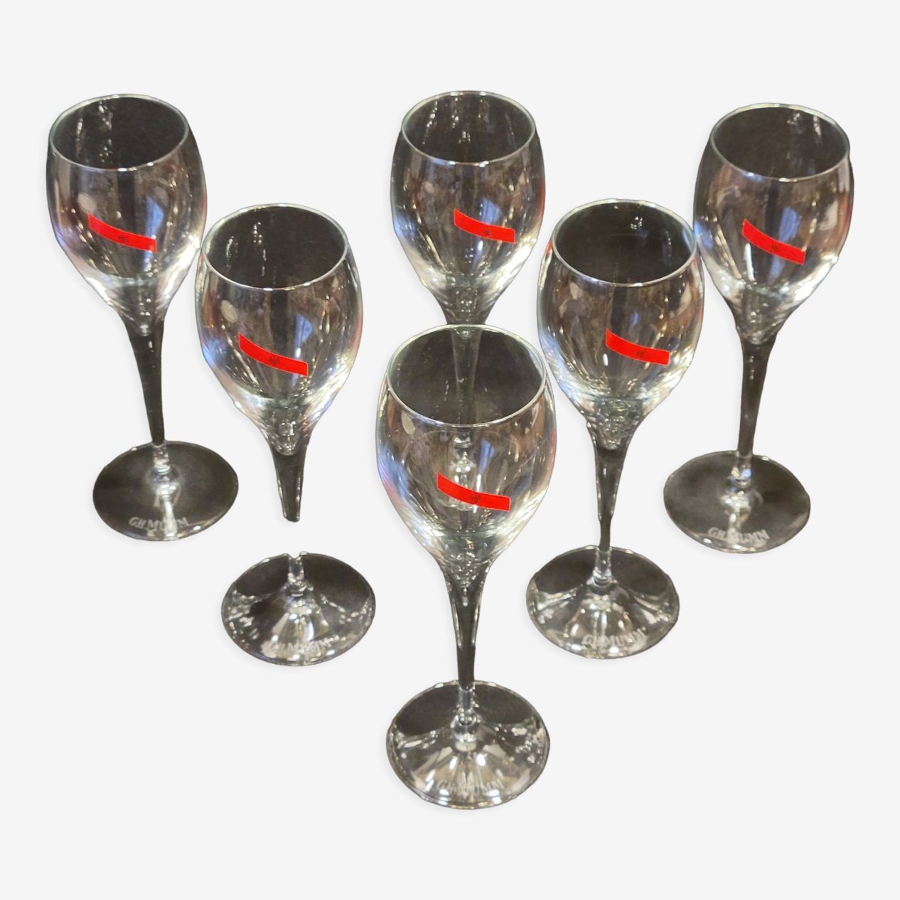 Assorted Vintage Black Stemmed Wine and Champagne Glasses Assorted Vintage Black Stemmed Wine and Champagne Glasses
