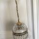 50's stamp glass chandelier