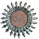 Sun mirror in wrought iron from the 1950s Italy.