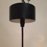 Three vintage suspension lamps, copper aluminum and glass