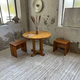 Les Arcs stools and table  1960