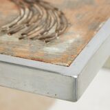 Steel and ceramic coffee table