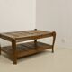 Vintage coffee table in wood and bamboo year 70
