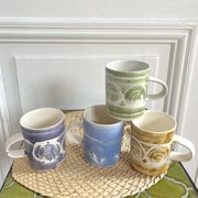 4 English ceramic mugs from the 70s