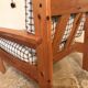 Vintage pine chair style Swedish chalet 1960-1980