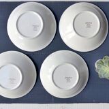 4 Assiettes porcelaines creuses primefleur de Gien