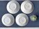 4 Assiettes porcelaines creuses primefleur de Gien
