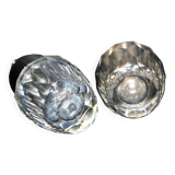 Lot of 2 salt shakers in cut crystal from SWAROVSKI Salt Pepper vintage signed