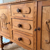 Carved wooden sideboard