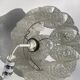 Acrylic ice glass chandelier, Germany 1970s