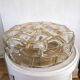 Vintage ceiling lamp in bubbled glass design Profassung 70s - 80s