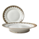 Vintage pedestal dish White porcelain with flowers Made in France