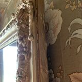 Antique gold patterned mirror