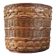 Large vintage wicker and rattan cache pot