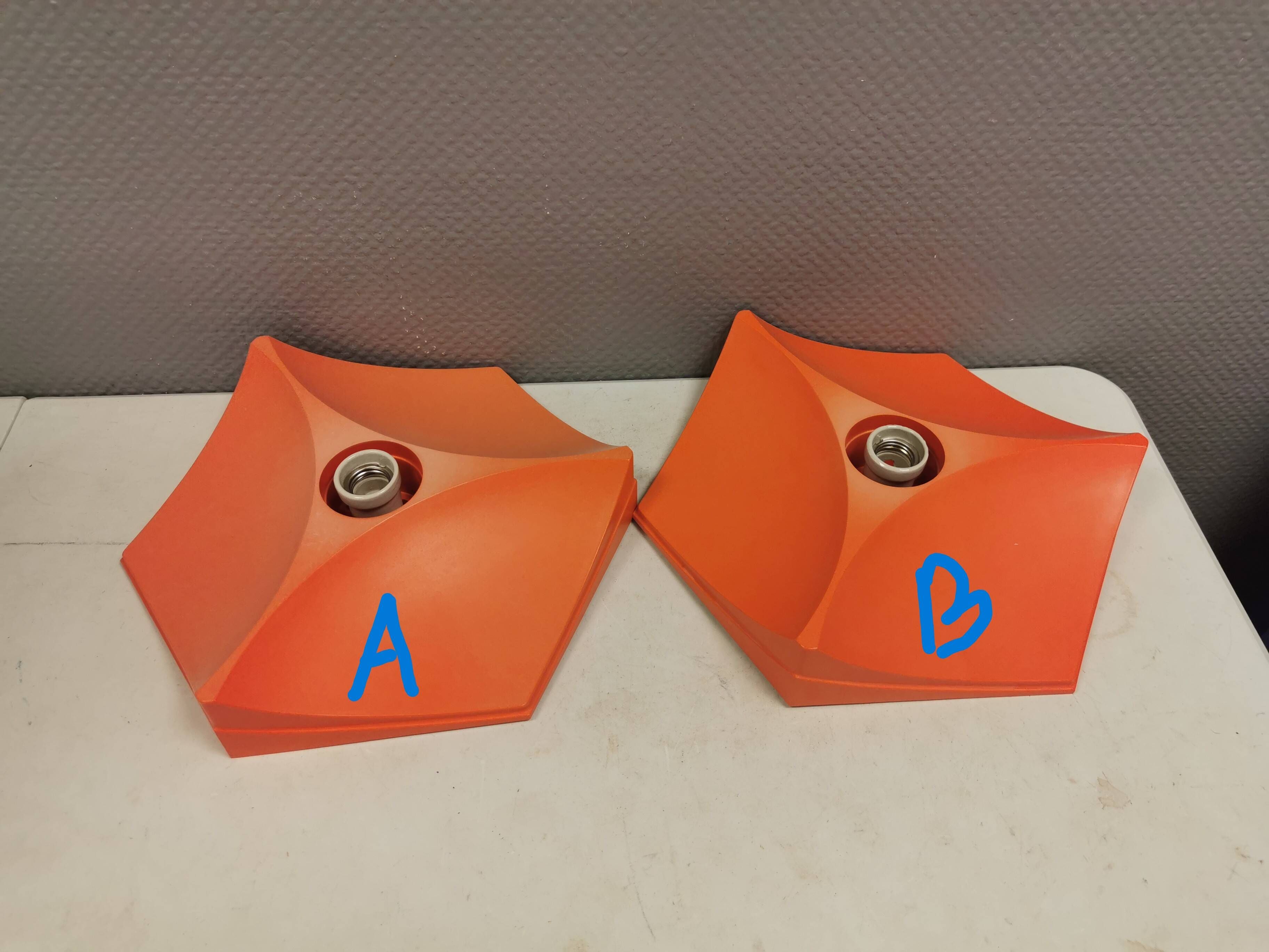 A set of rare wall lamps from Hoffmeister, Germany, 1970s. Model 35060.