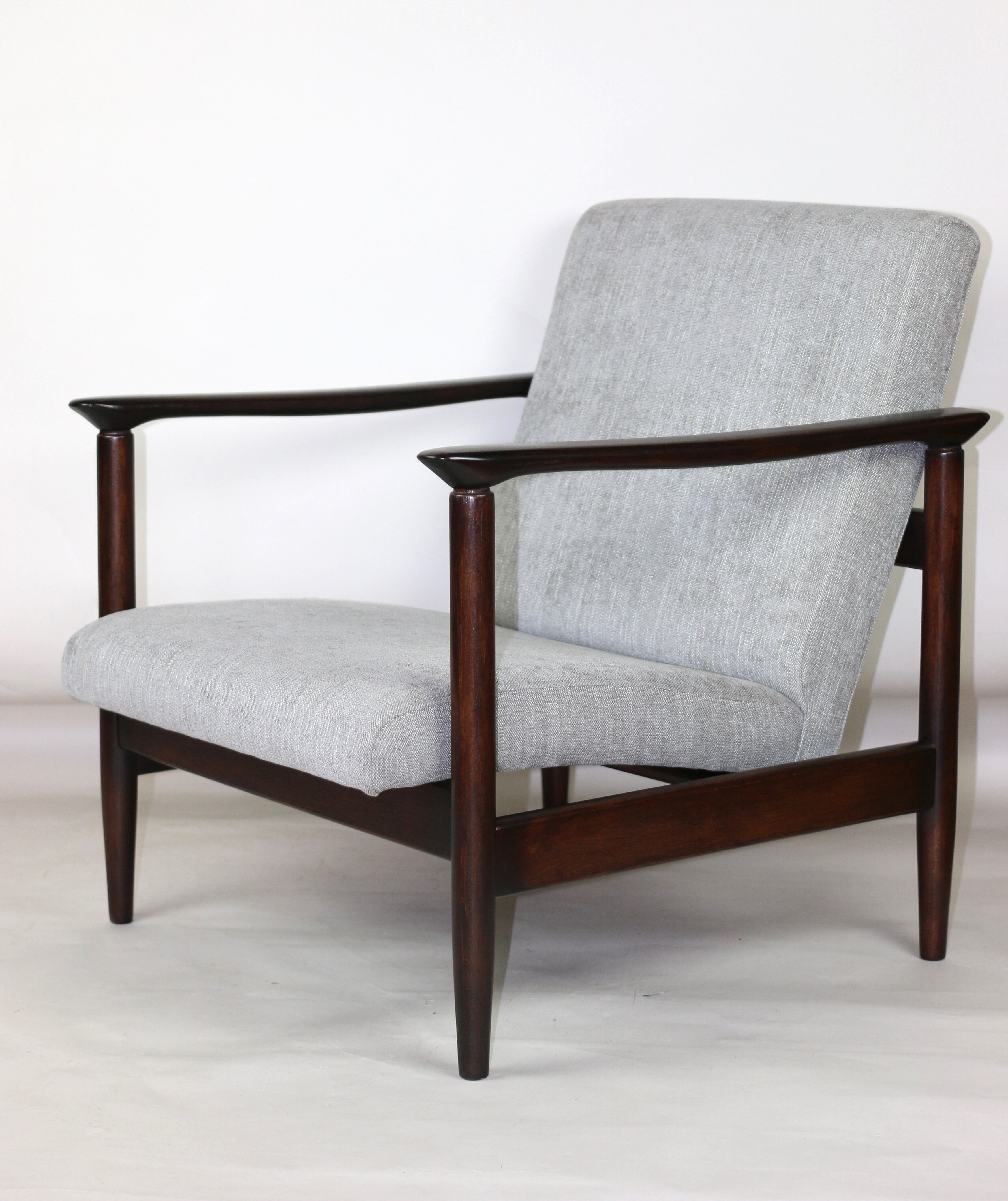 Light Grey Silver Armchair by Edmund Homa GFM-142, 1970s
