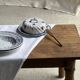 Ceramic cheese dome with lily flower decoration H7 D19