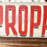 Old wood panel painted vintage